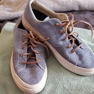 Sperry Light Blue Canvas Sneakers for Women